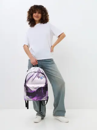 Рюкзак джинсовый / Сатору Гото кастует заклинание