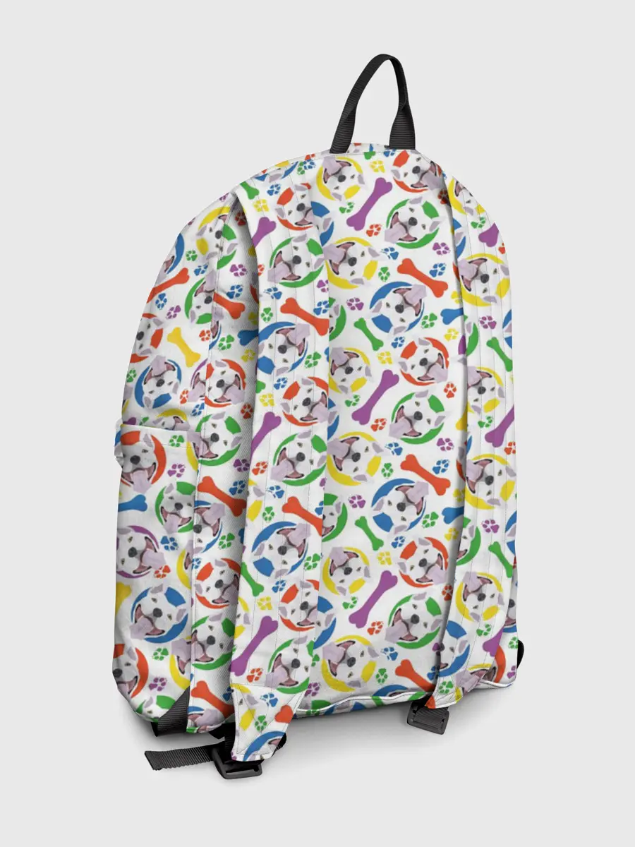 Рюкзак джинсовый / Бультерьер