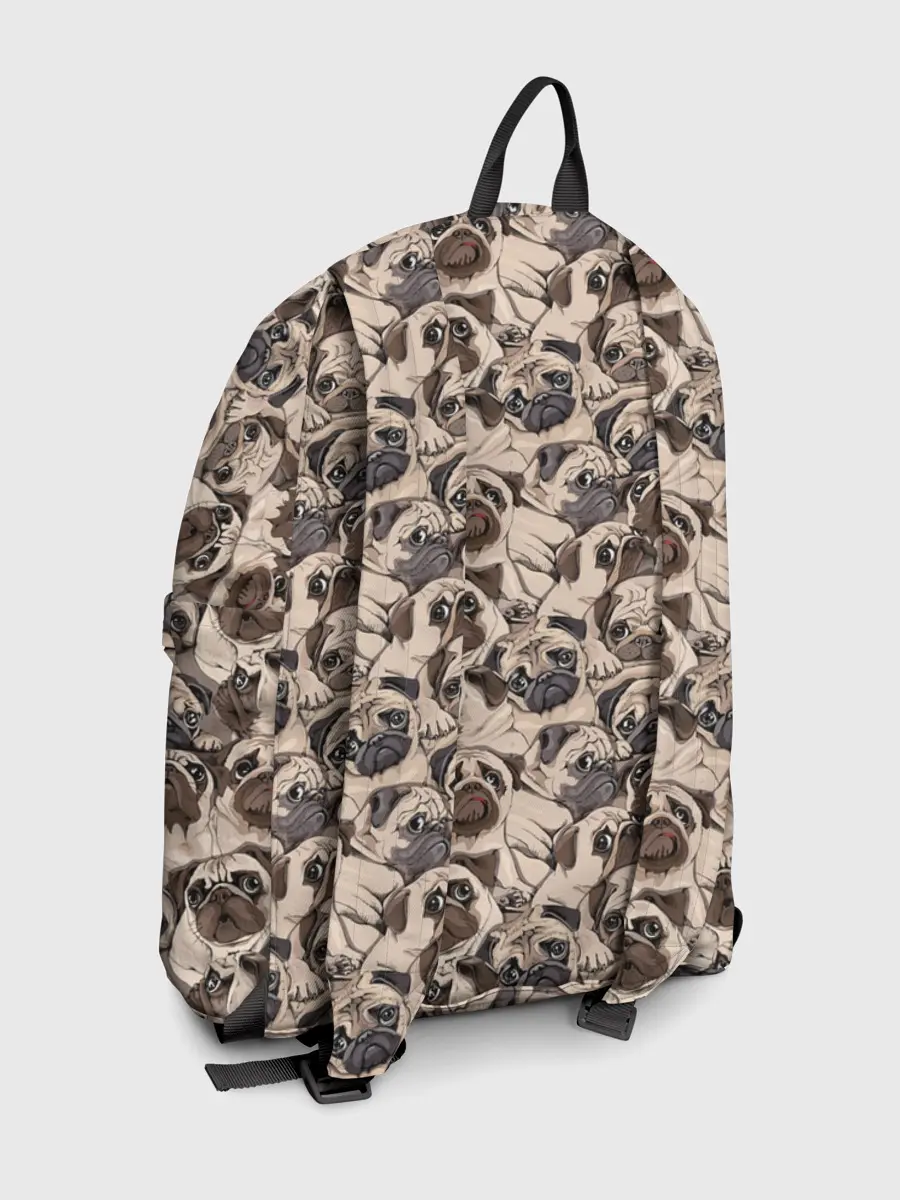 Рюкзак джинсовый / Мопсы