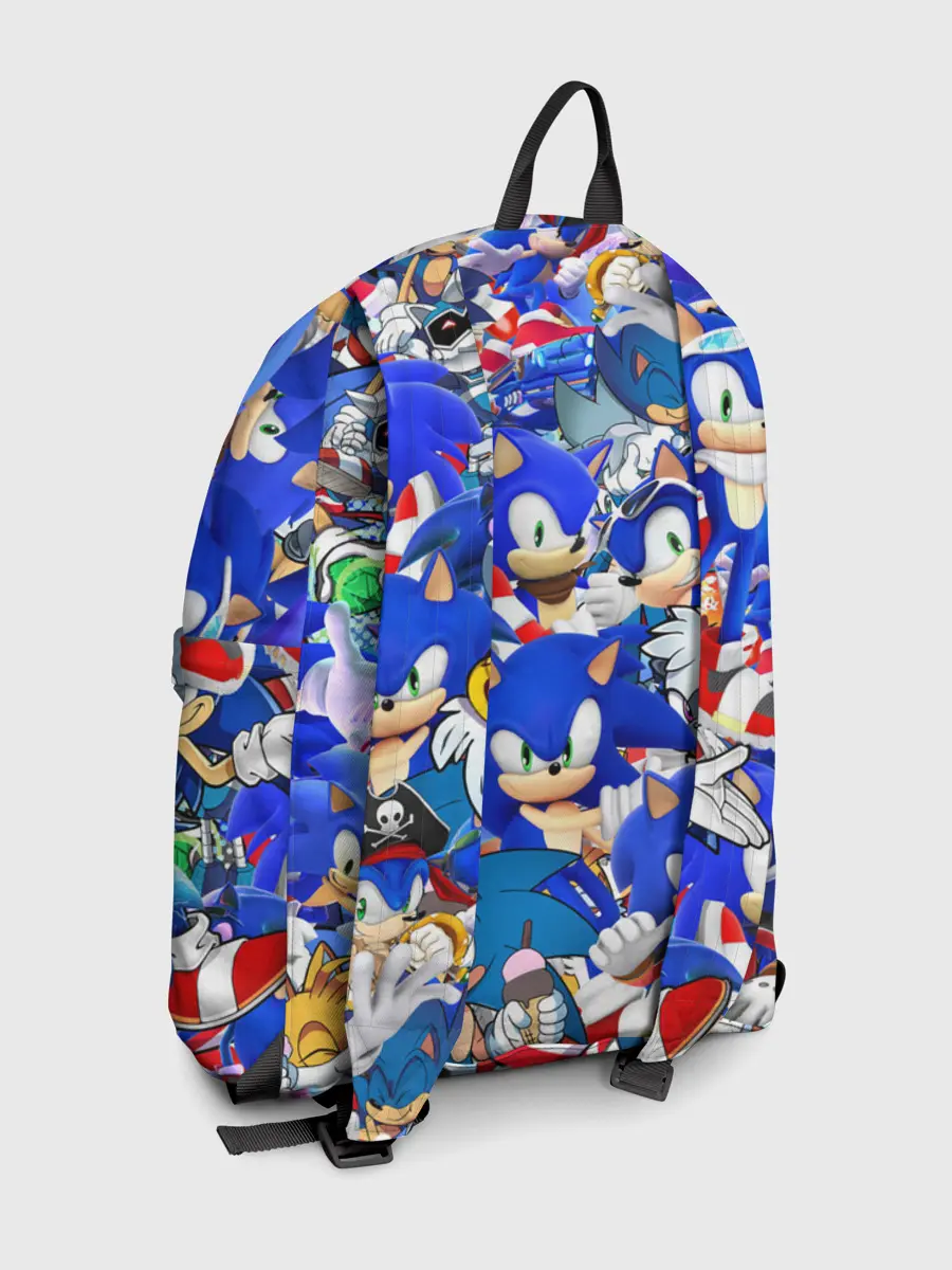 Рюкзак джинсовый / SONIC СИНИЙ ЁЖ СОНИК