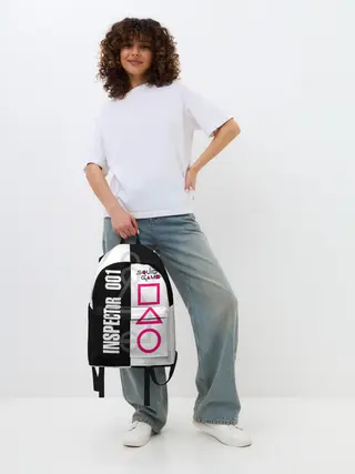 Рюкзак джинсовый / Squid Game: Inspector 001