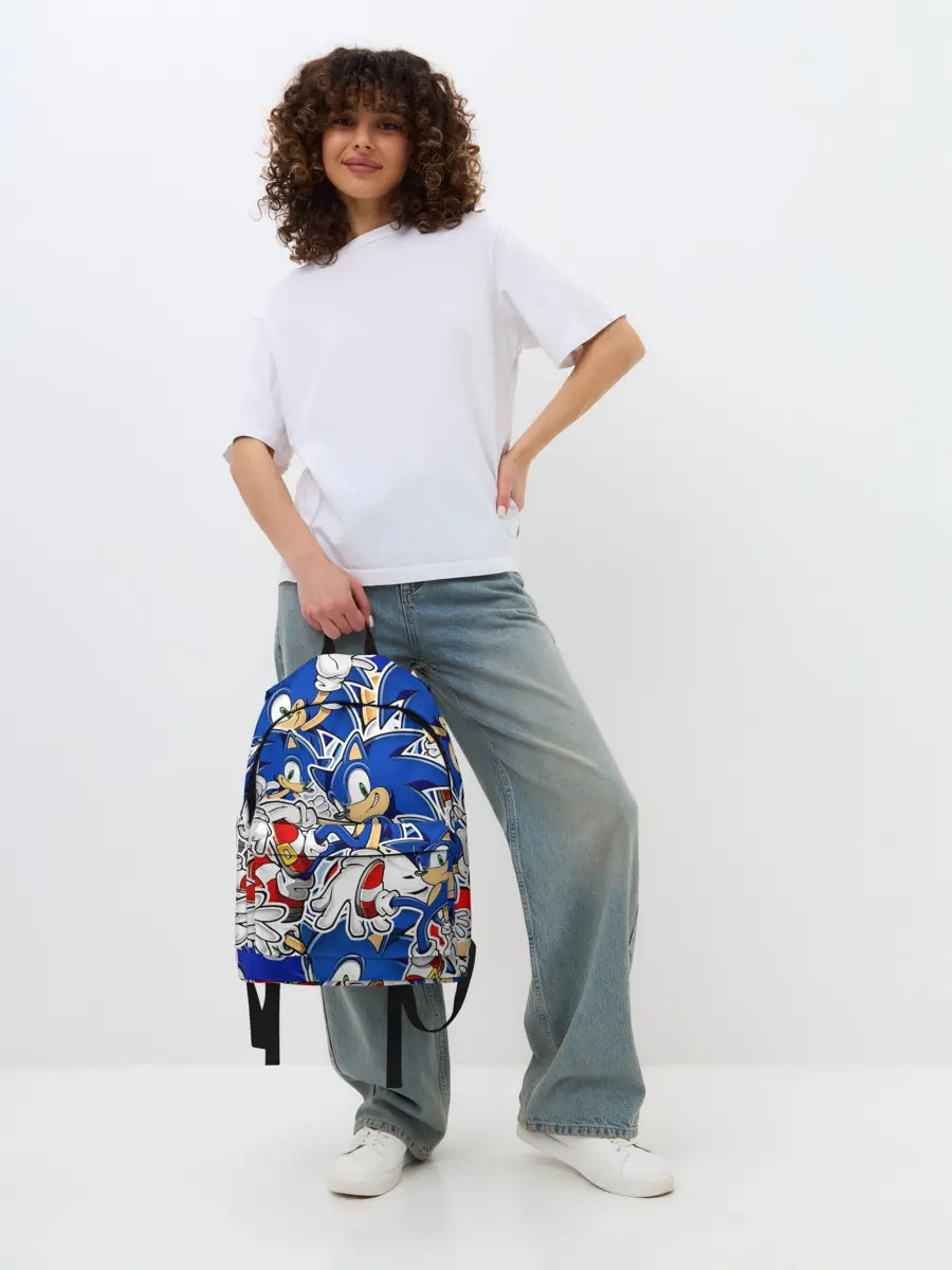 Рюкзак джинсовый / SONIC ПАТТЕРН / СОНИК