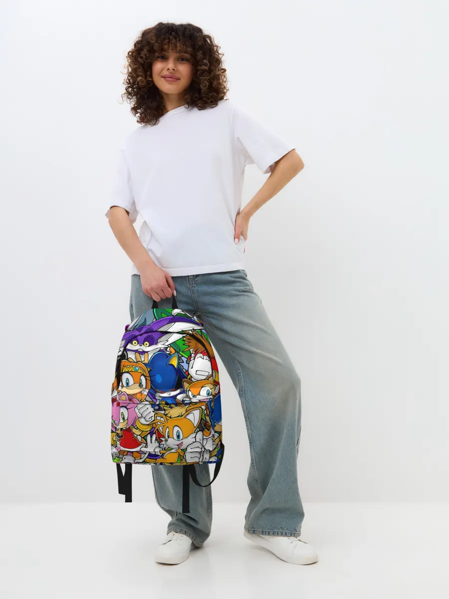 Рюкзак джинсовый / КИБЕР СОНИК | CYBER SONIC ROBOT