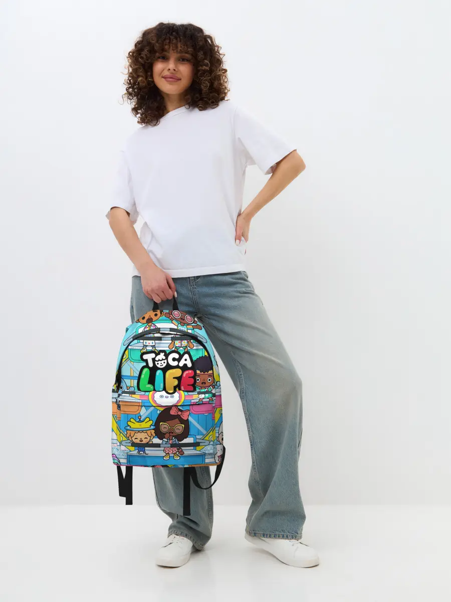 Рюкзак джинсовый / Toca Boca | Тока Бока аттракцион