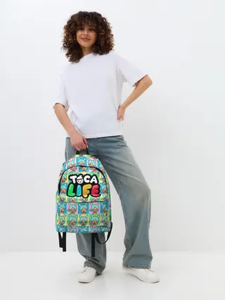 Рюкзак джинсовый / Toca Boca logo | Тока Бока Рита