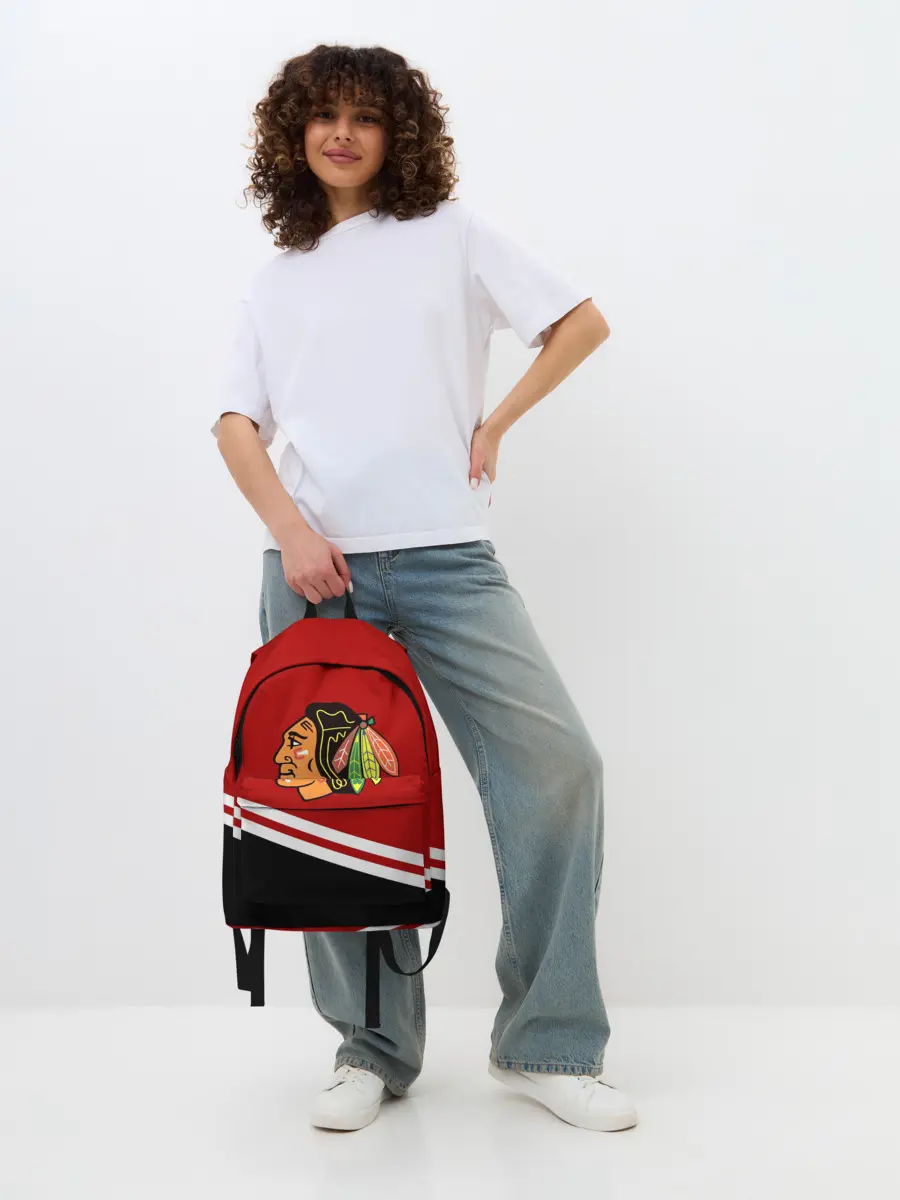 Рюкзак джинсовый / Chicago Blackhawks, NHL