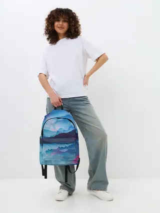 Рюкзак джинсовый / Грозовые мазки