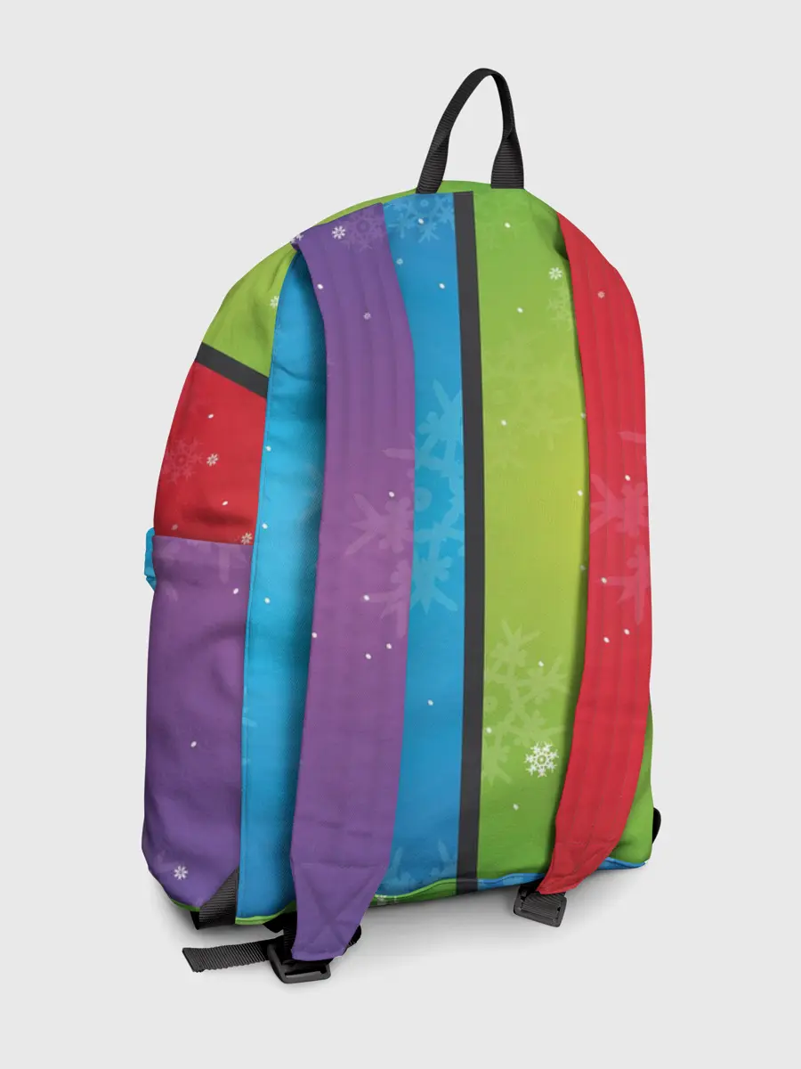 Рюкзак джинсовый / Цветное рождество Snowflake