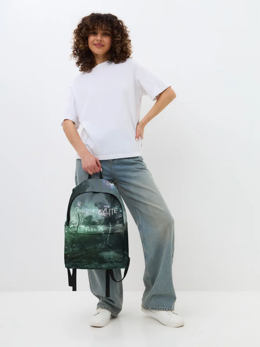 Рюкзак джинсовый / Chernobylite игровой арт