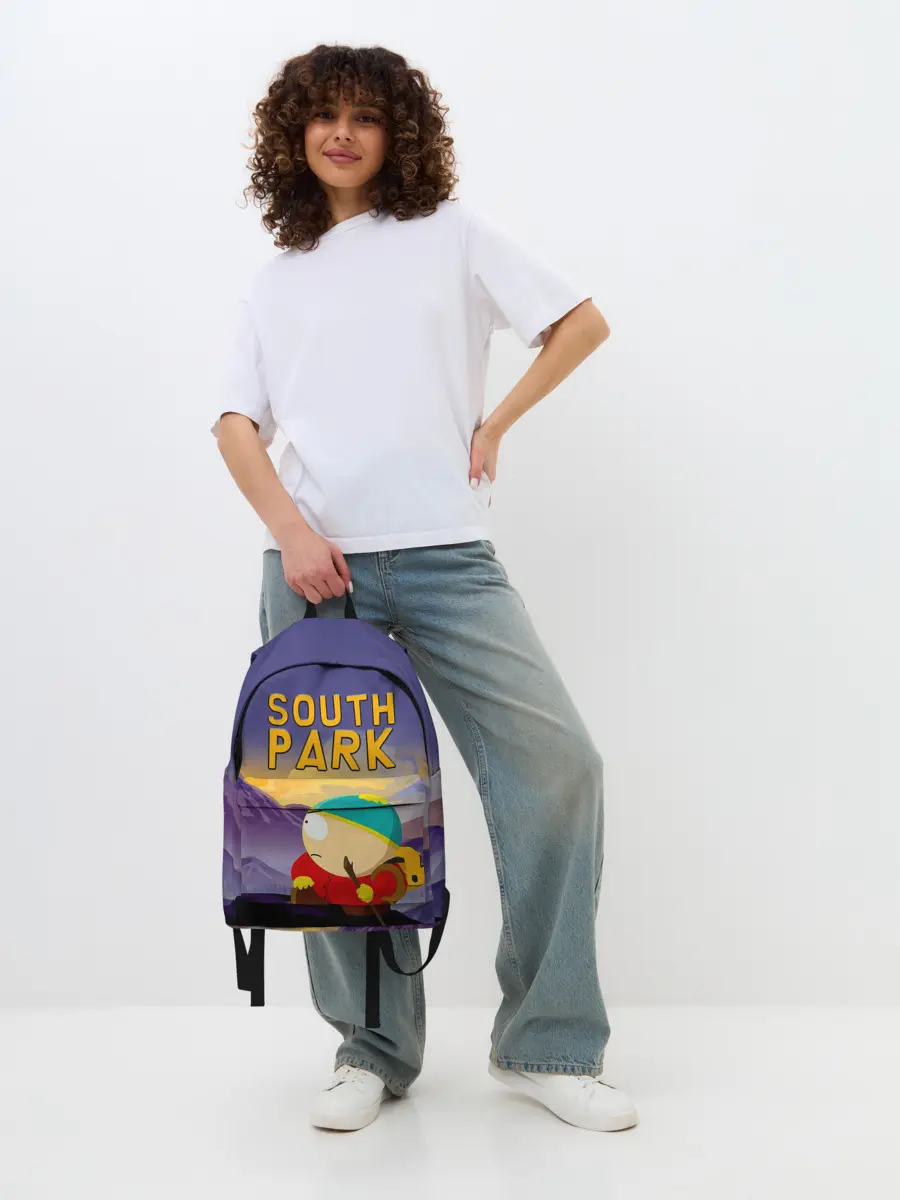 Рюкзак джинсовый / Эпичный Картман в горах | Южный Парк