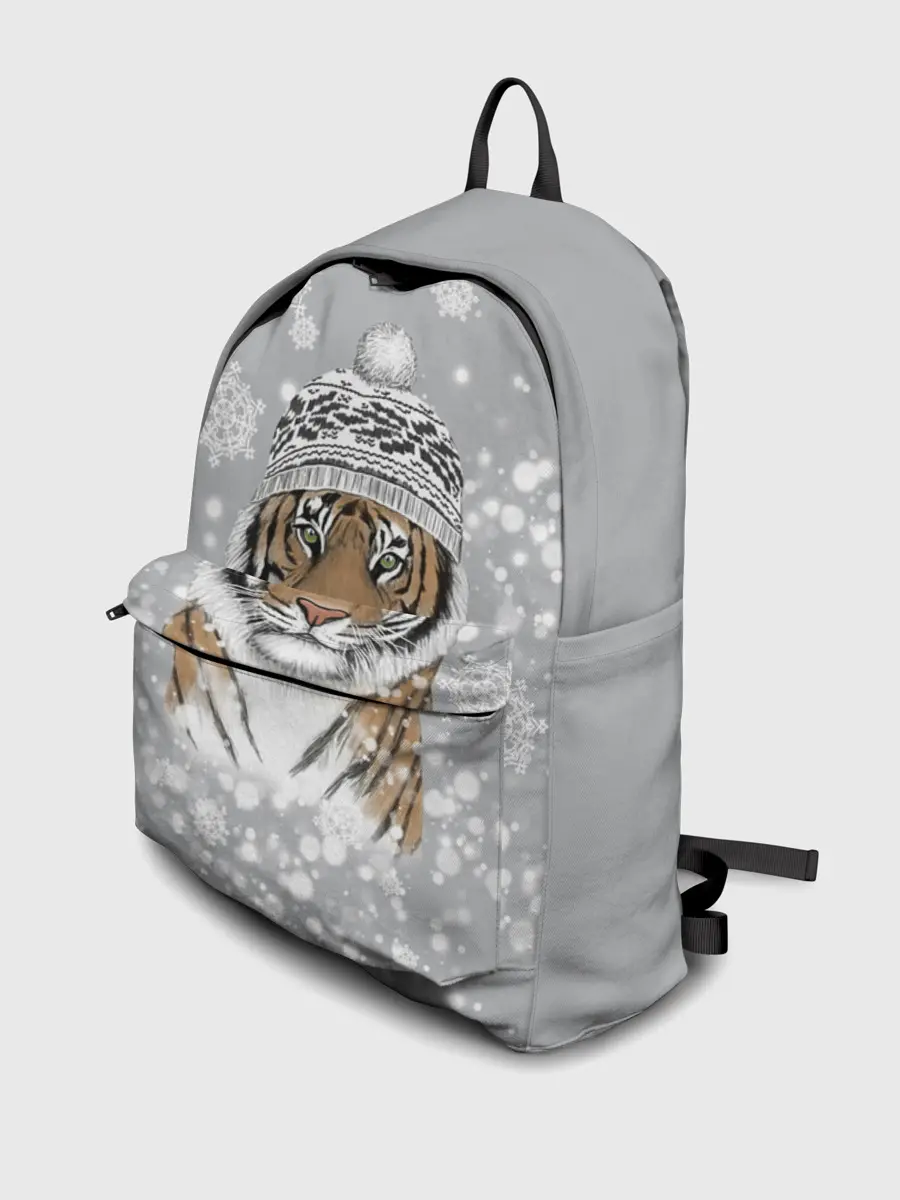 Рюкзак джинсовый / Снежный тигр