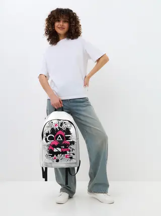 Рюкзак джинсовый / Squid game: guard-killer.