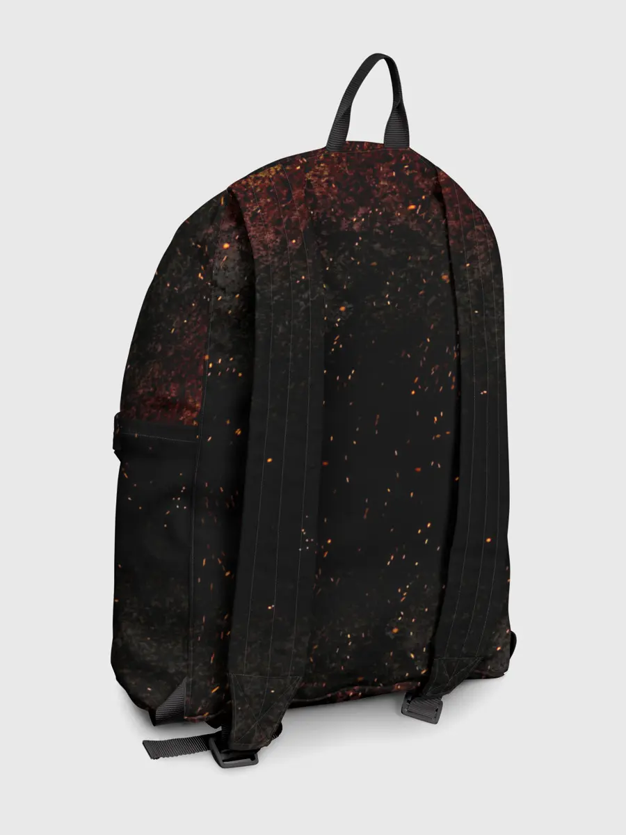 Рюкзак джинсовый / Сайтама в огне | One Punch-Man