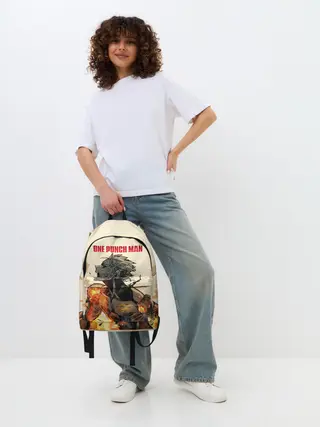 Рюкзак джинсовый / Разрушение Геноса One Punch-Man