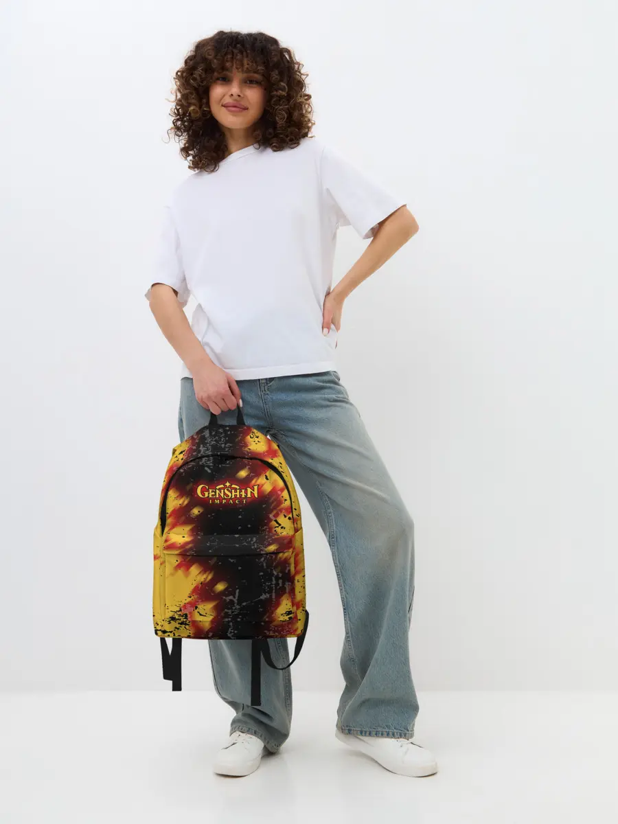 Рюкзак джинсовый / Genshin Impact: Аниме.