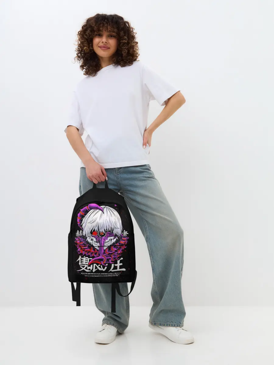 Рюкзак джинсовый / Токийский гуль: Кен Канеки