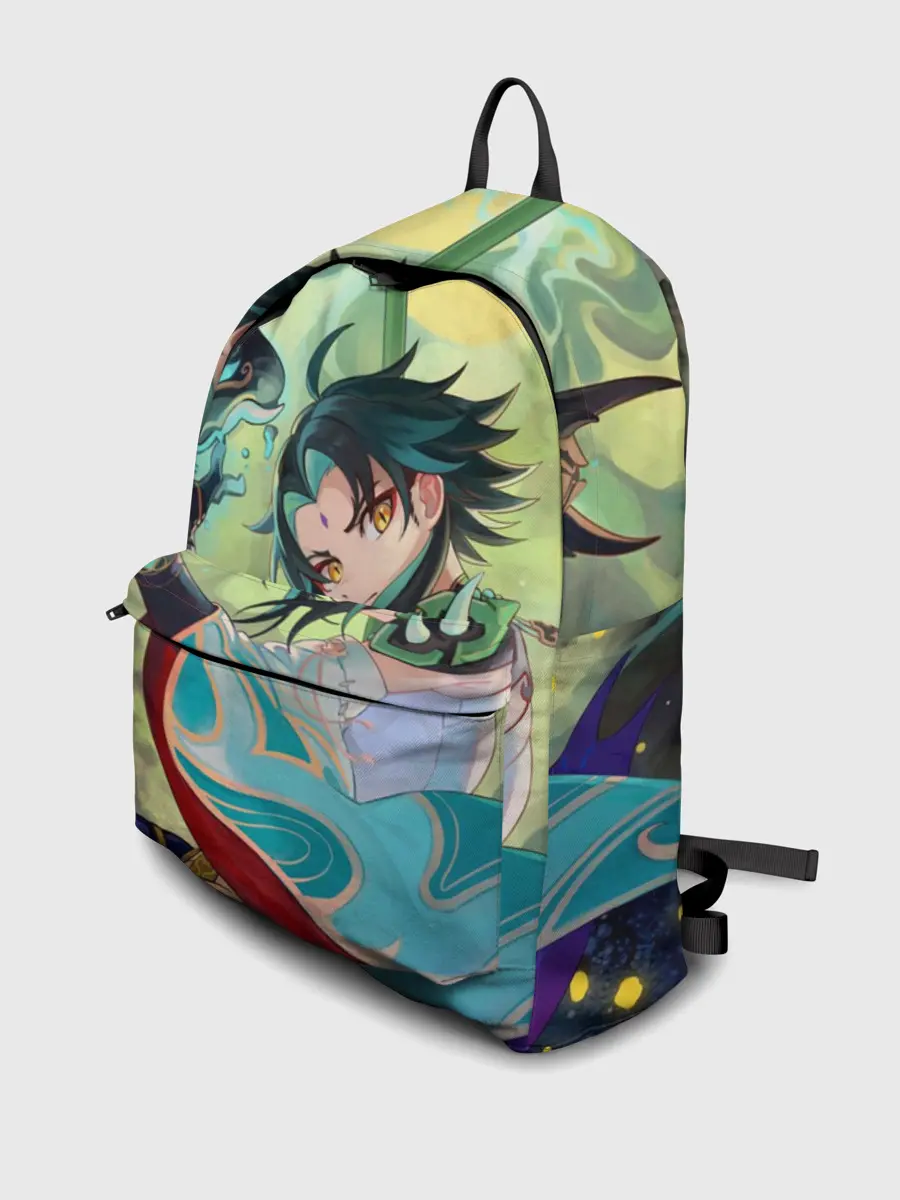 Рюкзак джинсовый / Xiao | Сяо | Genshin Impact