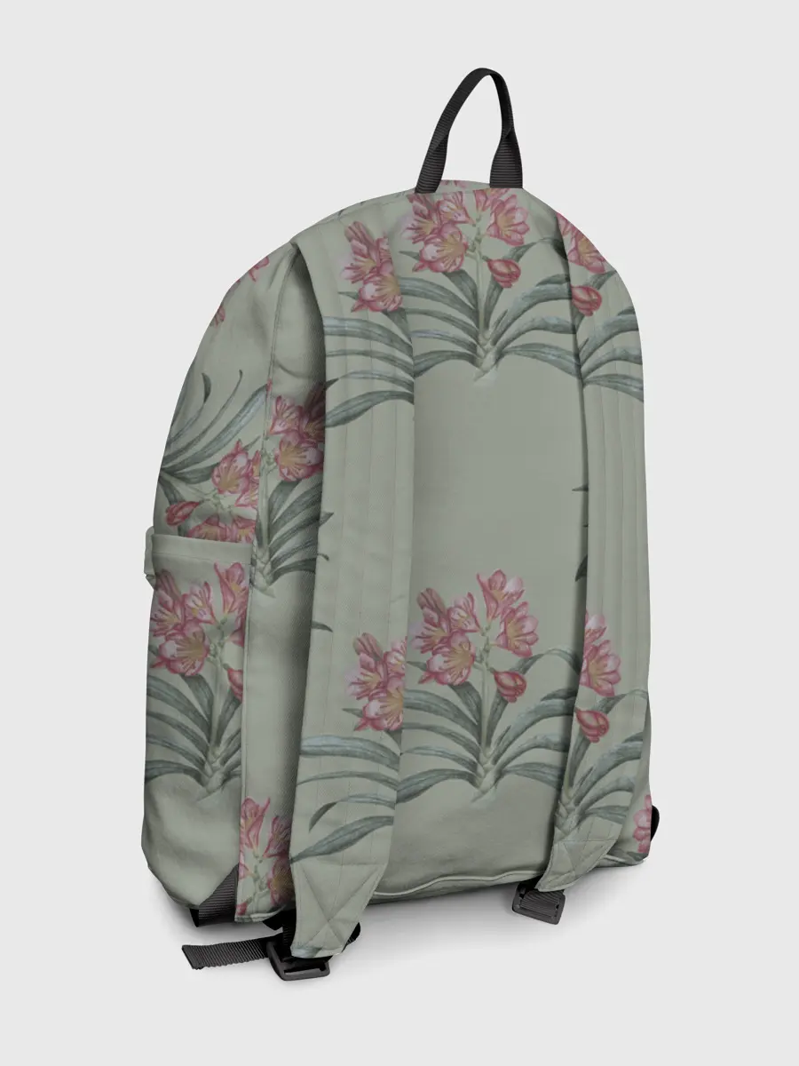 Рюкзак джинсовый / Цветы кливии