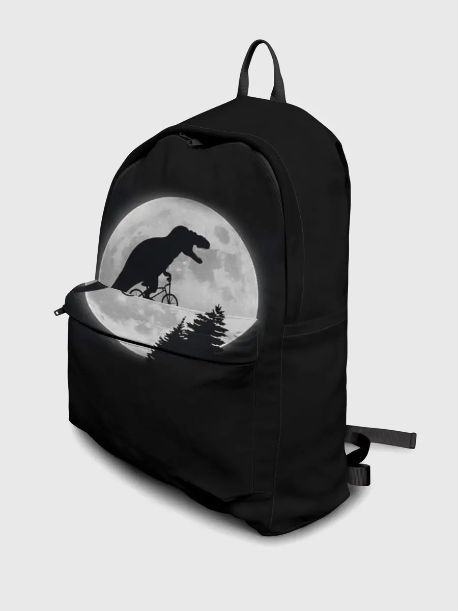 Рюкзак джинсовый / T-REX НА ЛУНЕ /