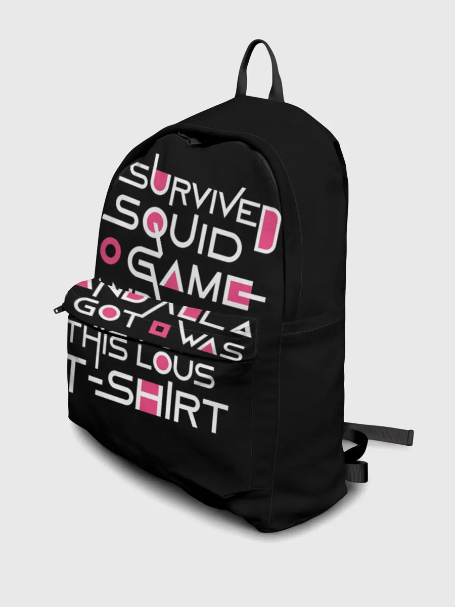 Рюкзак джинсовый / Я выжил в игре с кальмарами