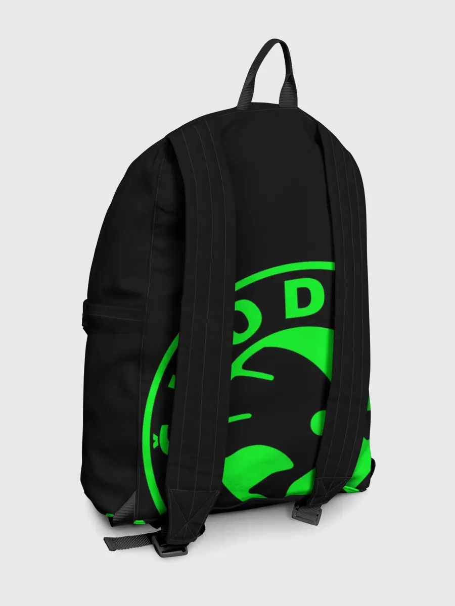 Рюкзак джинсовый / SKODA GREEN LOGO BLACK STYLE