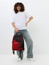 Рюкзак джинсовый / ЧЁРНО КРАСНЫЕ КРАСКИ | RED BLACK STRIPES