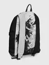 Рюкзак джинсовый / ИНЬ ЯНЬ ВОЛКИ ЧЁРНО БЕЛЫЙ