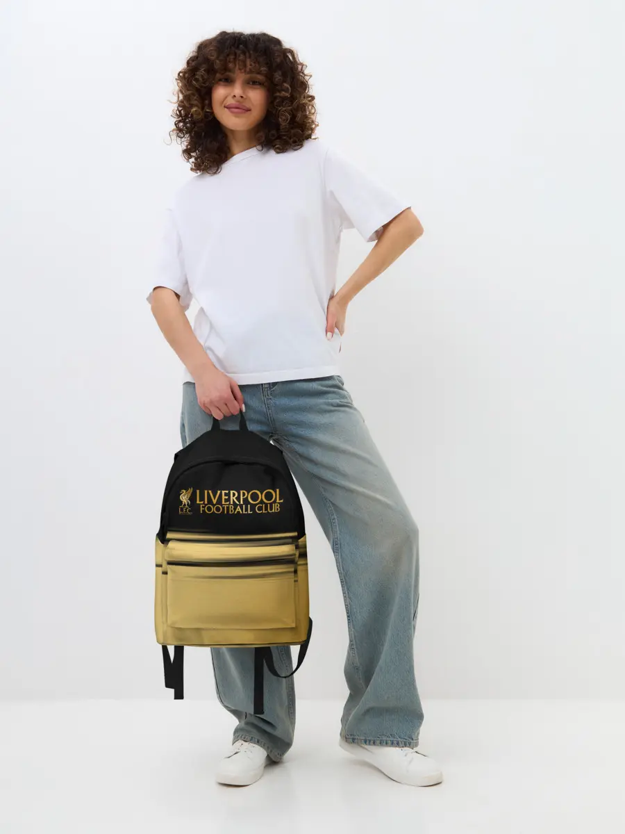 Рюкзак джинсовый / Ливерпуль. Футбольный клуб.