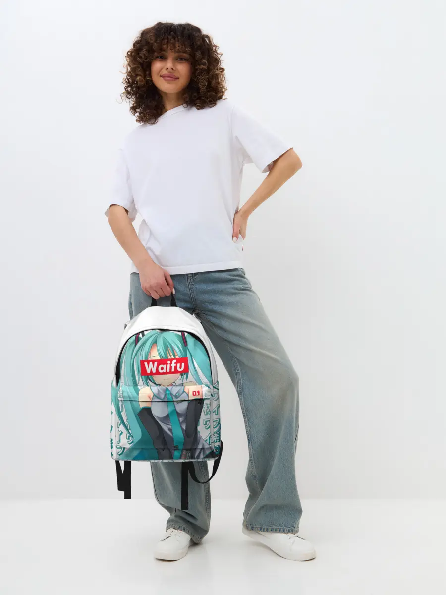 Рюкзак джинсовый / Waifu - Hatsune Miku