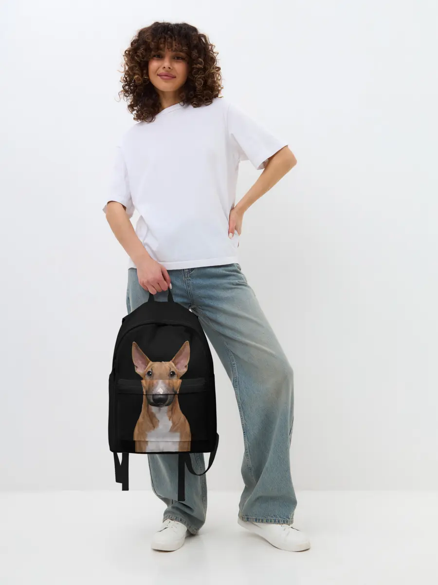 Рюкзак джинсовый / Строгий смелый взгляд