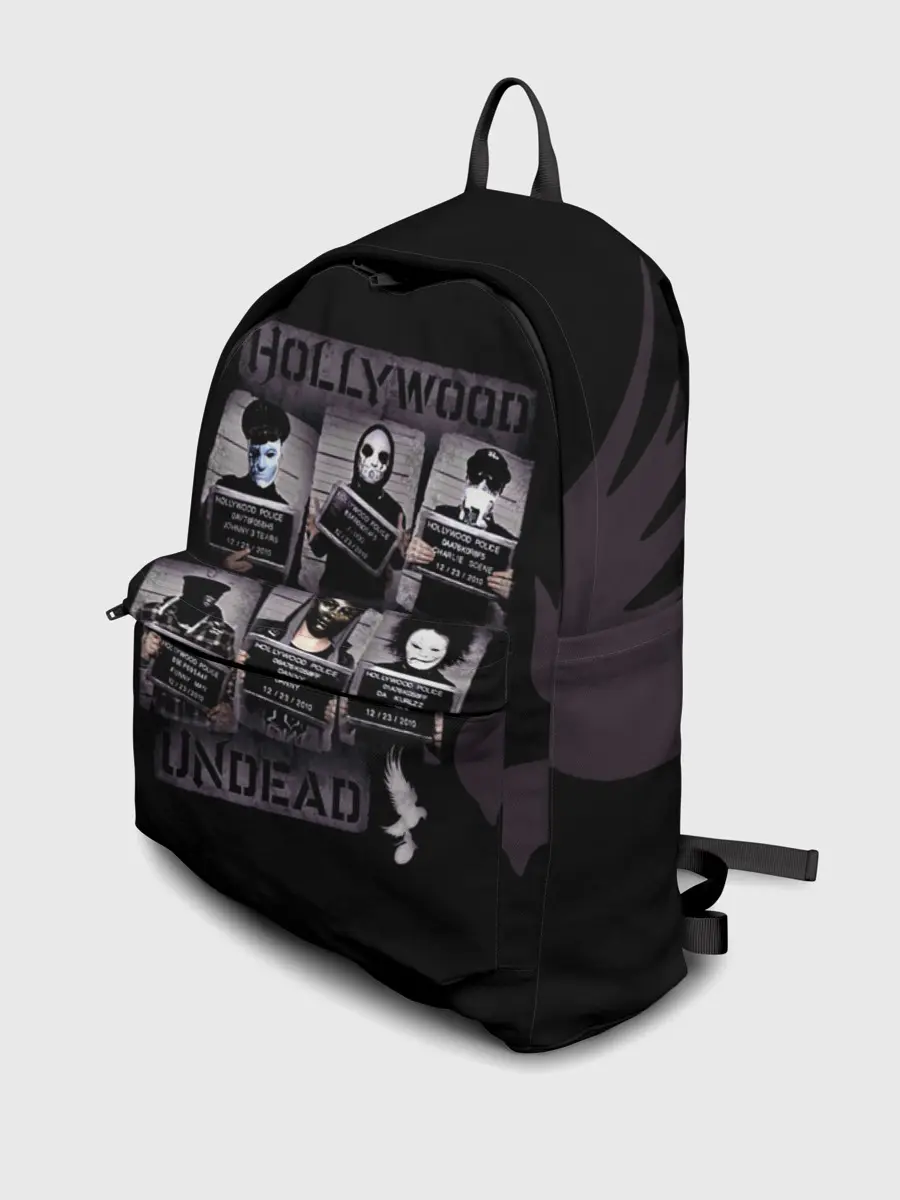 Рюкзак джинсовый / Группа Hollywood Undead под следствием