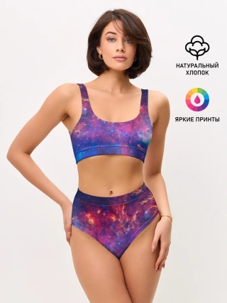 Женские топ и трусы / Космос
