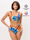 Женские топ и трусы / Tie dye