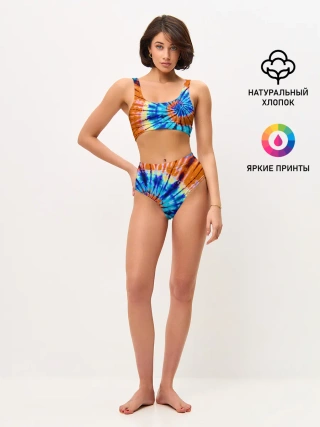 Женские топ и трусы / Tie dye