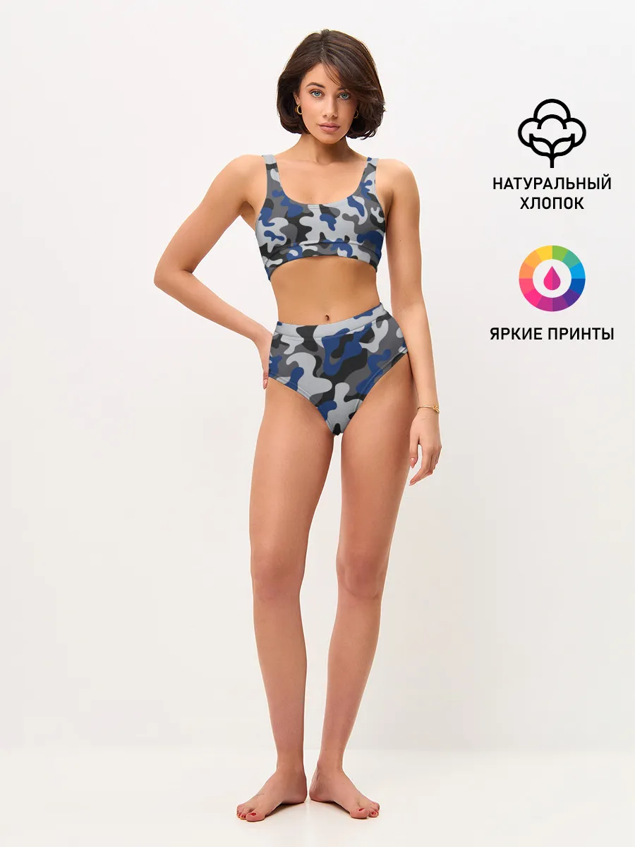 Женские топ и трусы / Камуфляж