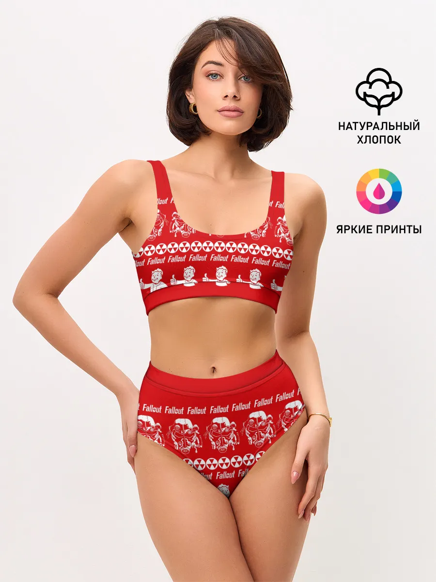 Женские топ и трусы / Fallout свитер