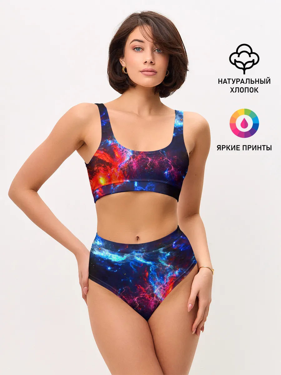 Женские топ и трусы / Космос