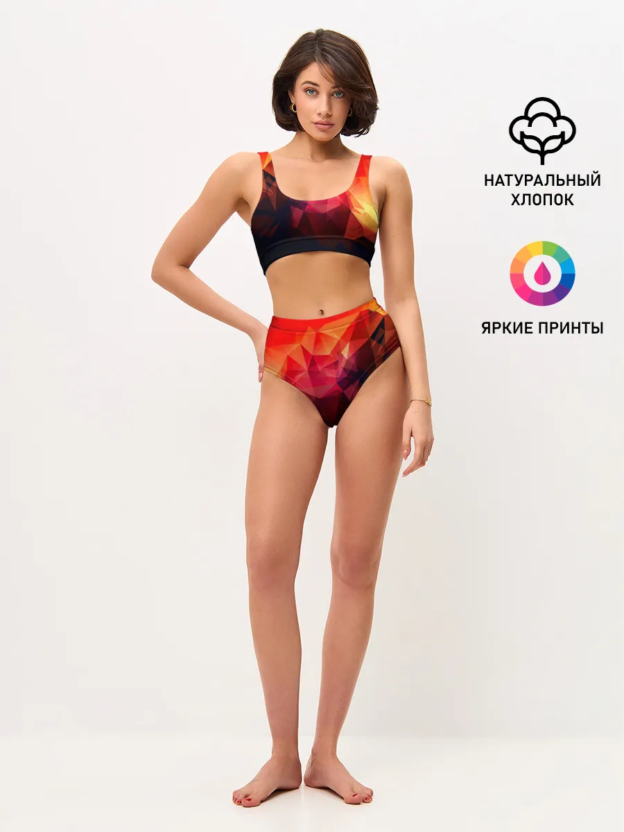 Женские топ и трусы / Абстракция