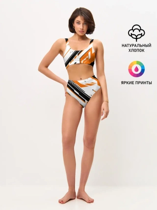 Женские топ и трусы / cs:go - Asiimov P90 Style