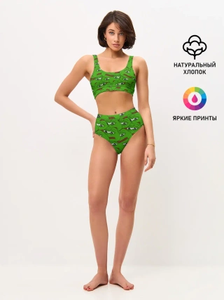 Женские топ и трусы / Sad frogs
