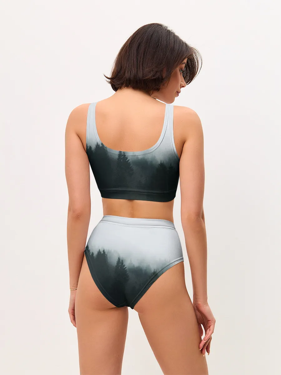 Женские топ и трусы / Лес