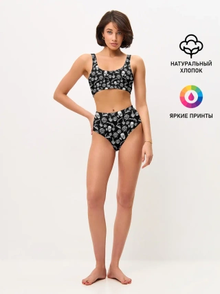 Женские топ и трусы / Pirates Pattern