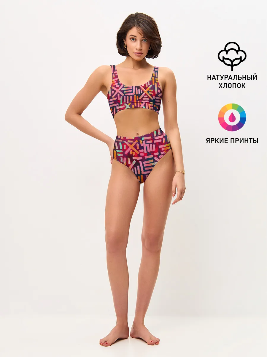 Женские топ и трусы / Geometry