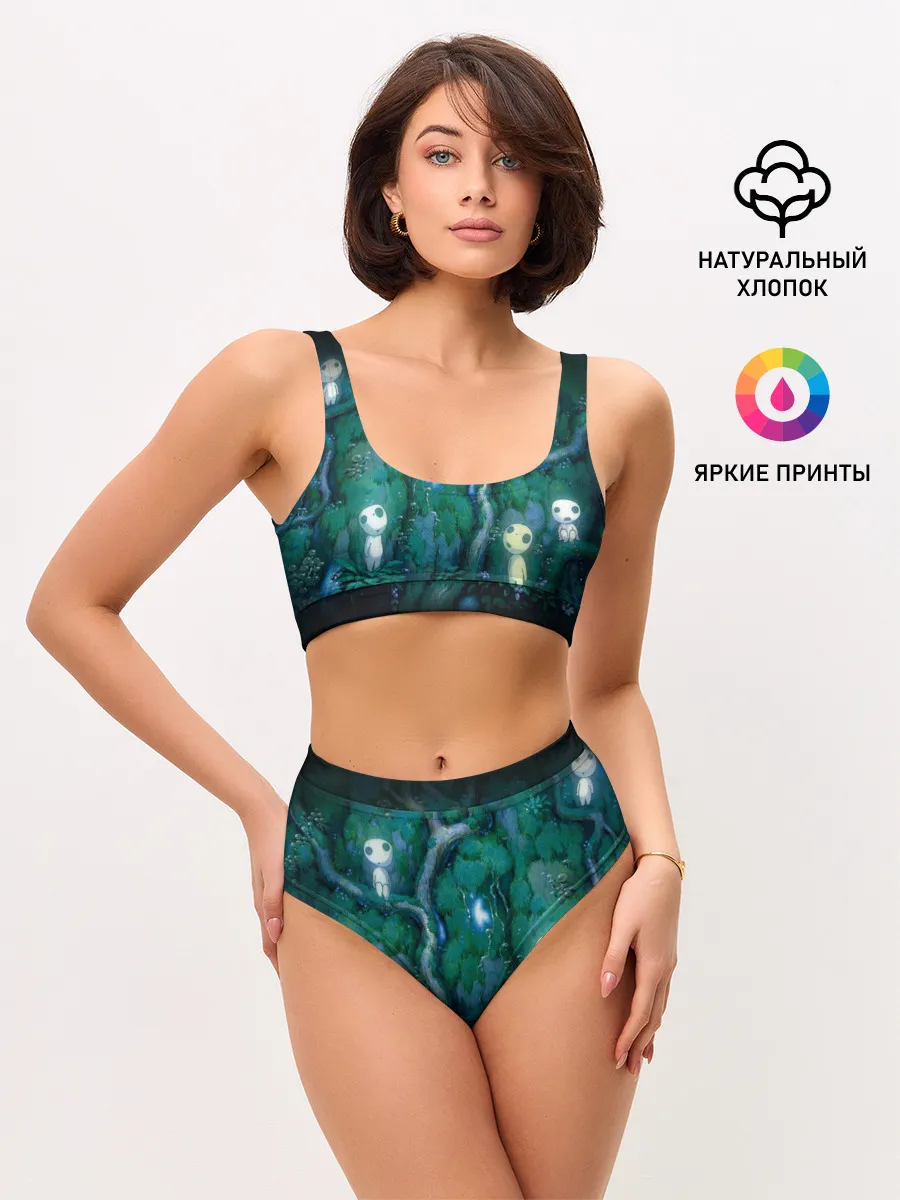 Женские топ и трусы / принцесса Мононоке_5