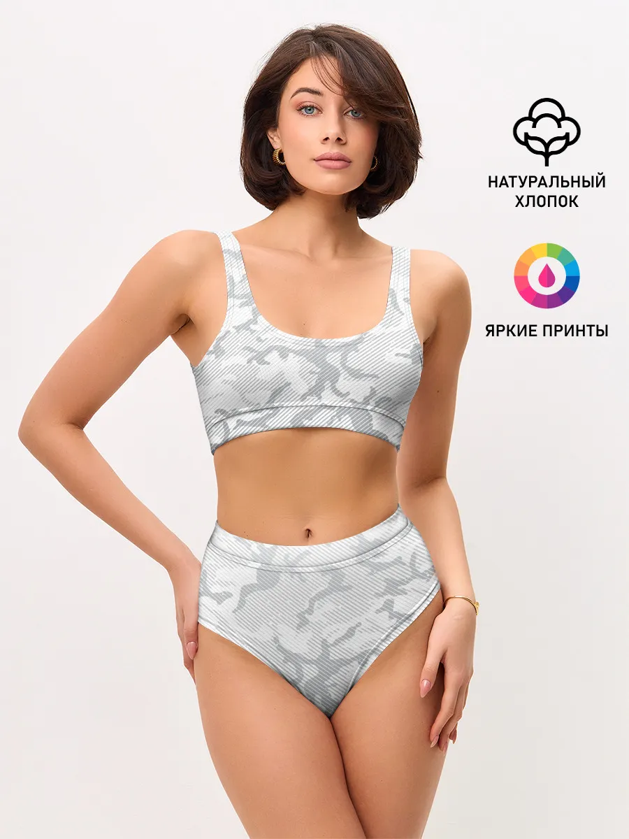 Женские топ и трусы / Lite Camouflage Lines