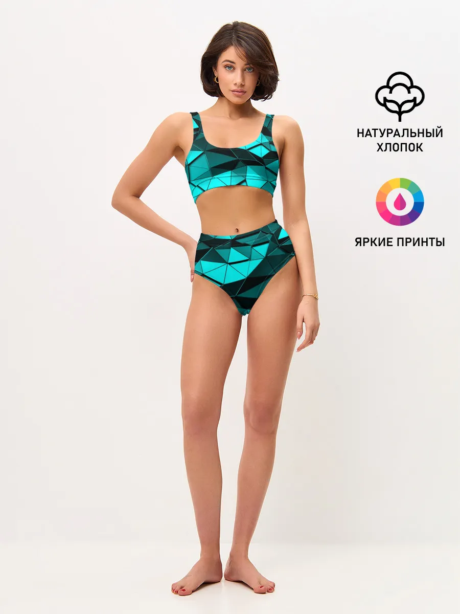 Женские топ и трусы / Metalic collection