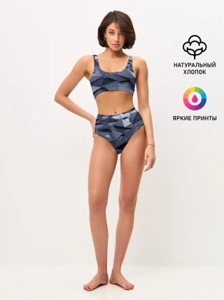 Женские топ и трусы / Metalic geometry