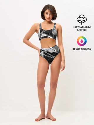 Женские топ и трусы / Спортивная геометрия