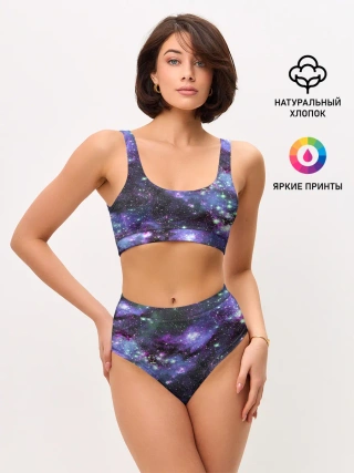 Женские топ и трусы / Sky nebula