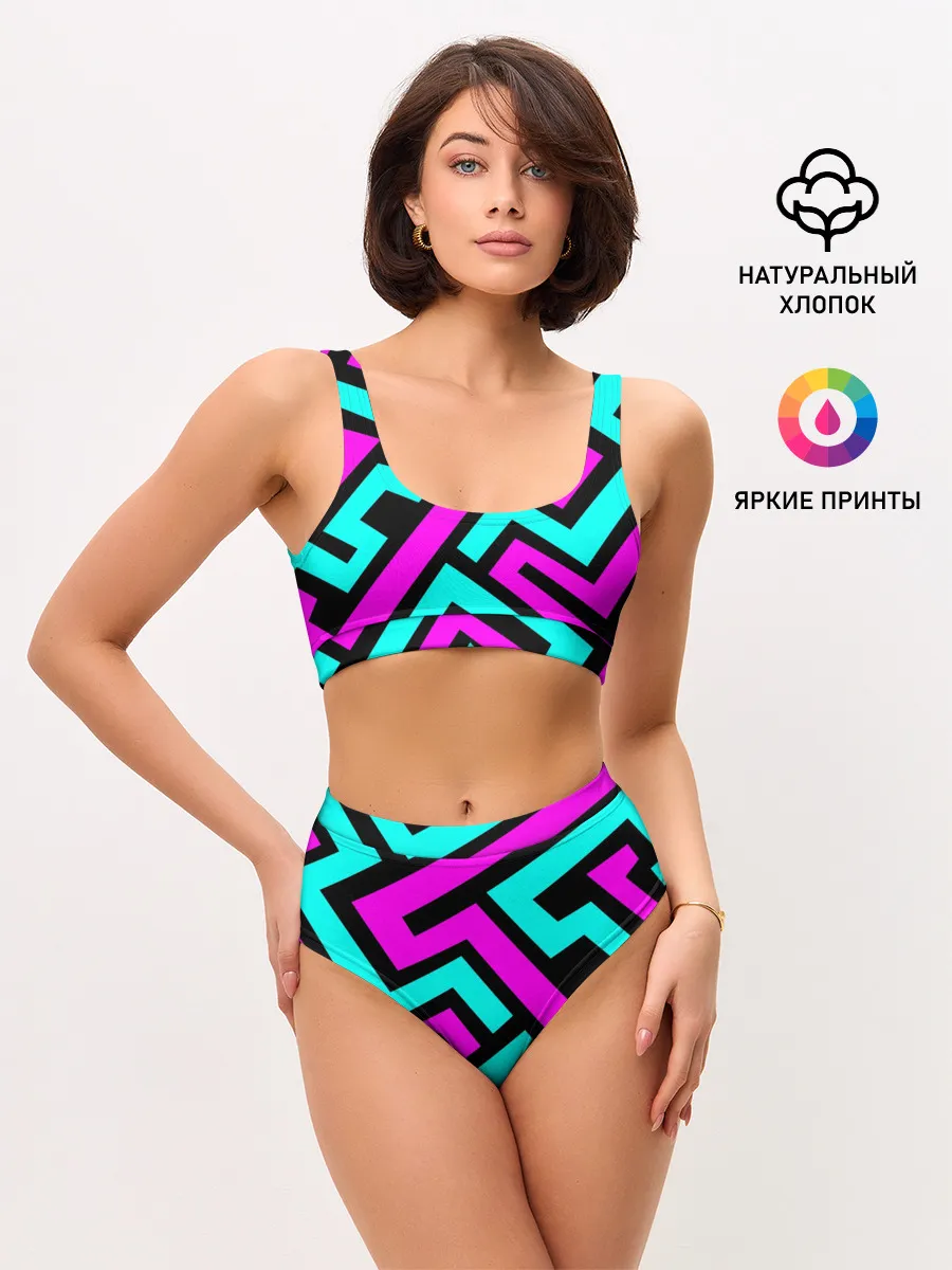 Женские топ и трусы / Abstract Background 4